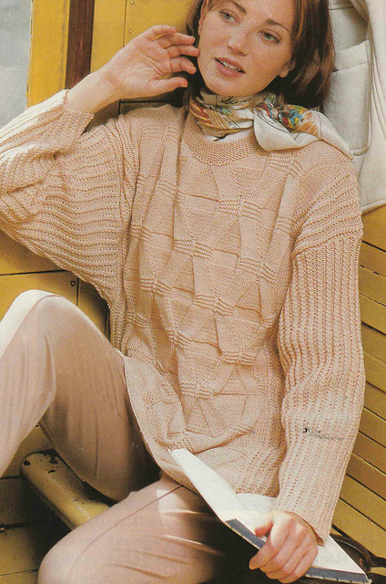 # 09 Patterned Sweater in Salmon