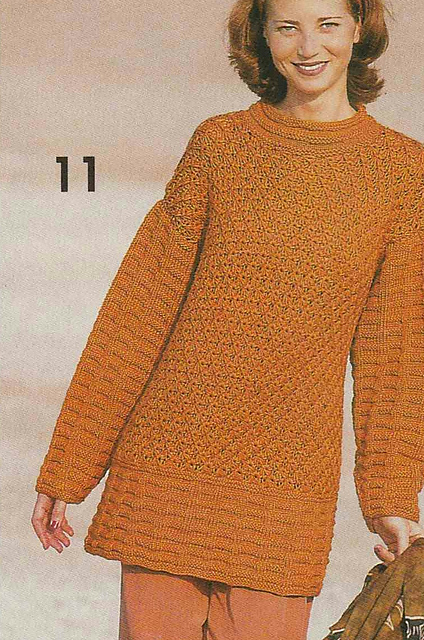# 11 Patterned Sweater in Cinnamon