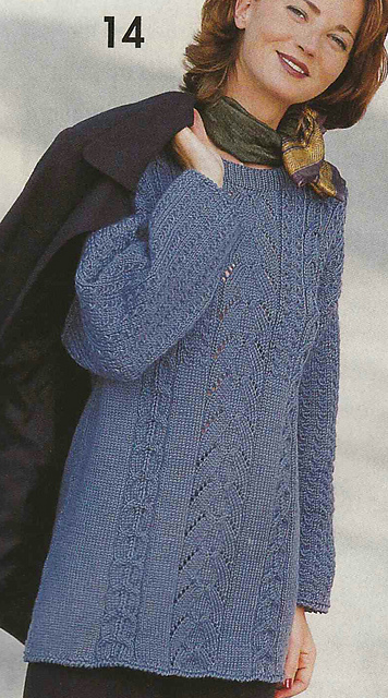 # 14 Patterned Sweater in Plum