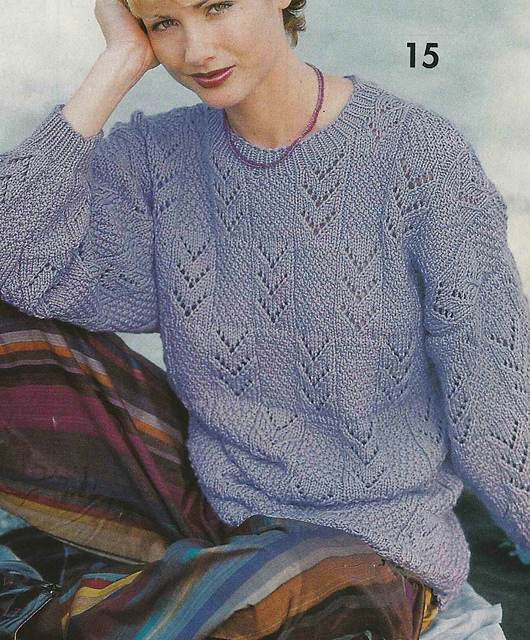 # 15 Patterned Sweater in Violet