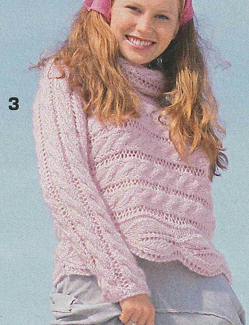 # 03 Cross-Knitted Sweater in Rosé