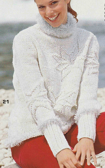 # 21 Sweater with Star Motifs