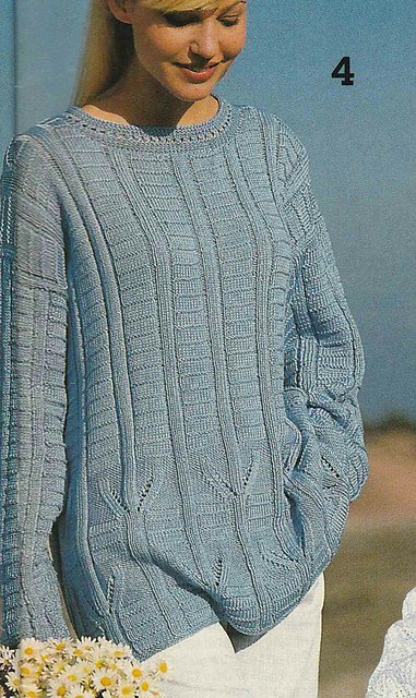 # 04 Patterned Sweater in Light Blue