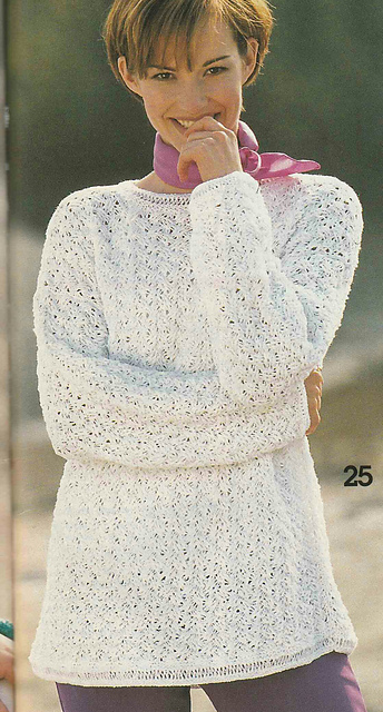 # 25 Sweater in Cable Pattern