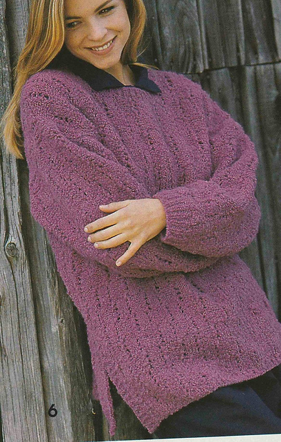 # 06 Patterned Sweater in Mauve