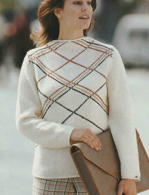 # 14 Sweater with Checked Pattern