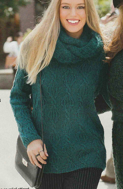 # 07 Pull en bleu pétrole