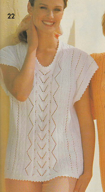 # 22/23 Lace Sweater in Mango or White