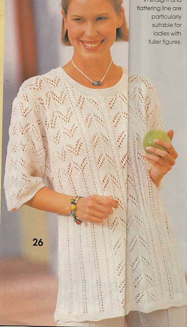 # 26 White Sweater with Short Sleeves
