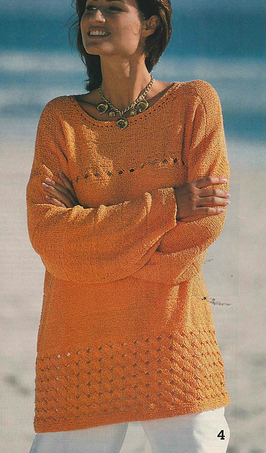 # 04 Lacy Sweater in Melon