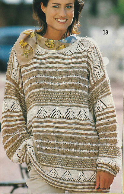 # 18 Striped Mix in Shades of Beige