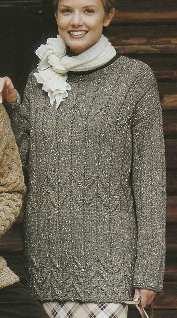 # 24 Mottled Brown Ribbed Sweater