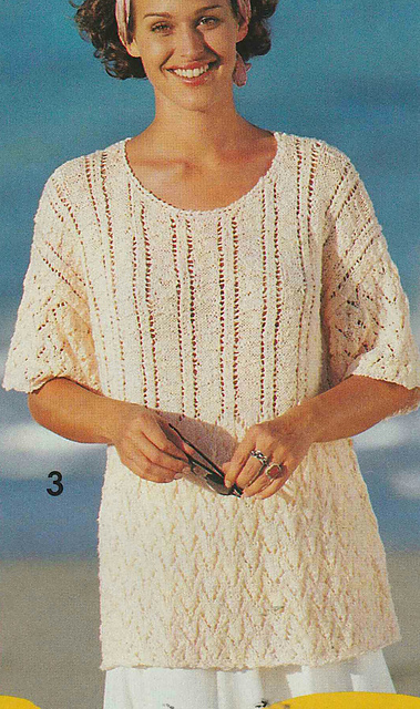 # 03 Patterned Sweater in Salmon