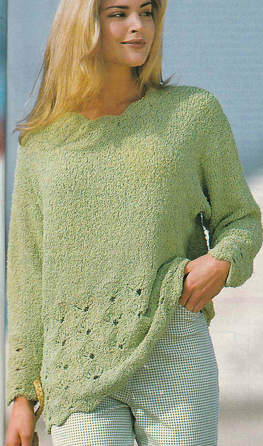 # 03 Sweater with Wavy Hem