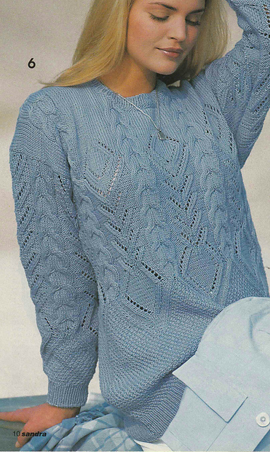 # 06 Patterned Sweater in Light Blue