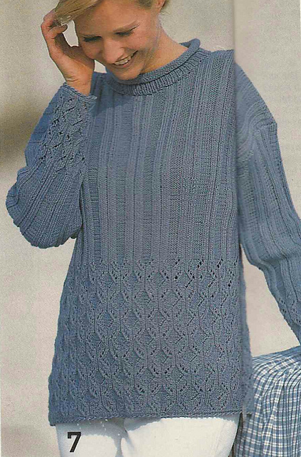 # 07 Patterned Sweater in Lavender