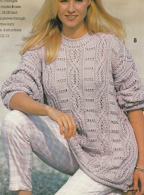 # 08 Patterned Sweater in Pink