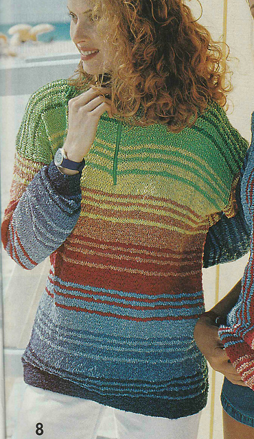 # 08 Coloured Striped Sweater with Zip