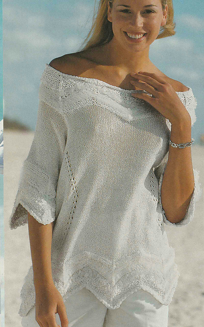 # 09 Raglan Sweater with Zigzag Borders