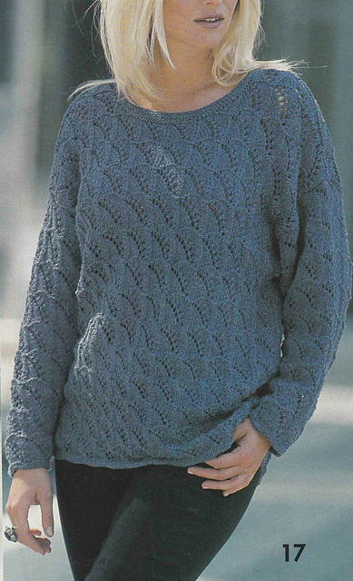# 17 Lace Sweater in Aubergine