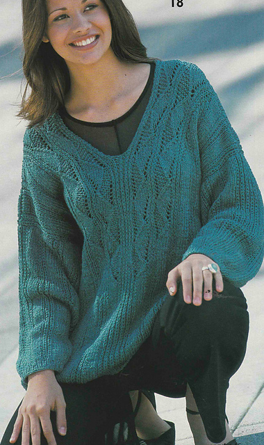 # 18 Green Sweater with V-Neck