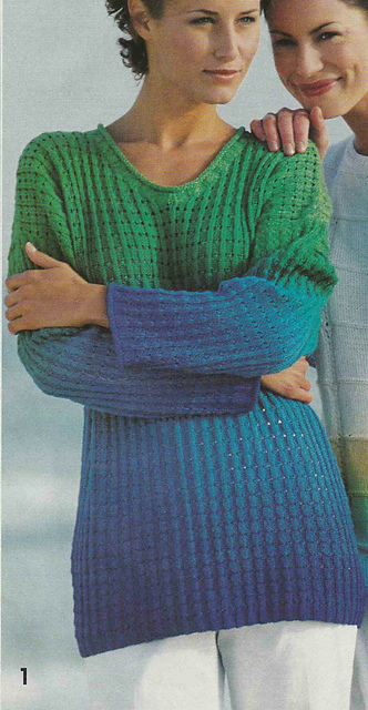 # 01 Sweater in Blue and Green