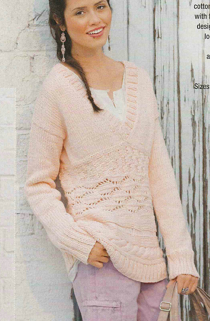 # 06 Pattern Mix Sweater in Salmon