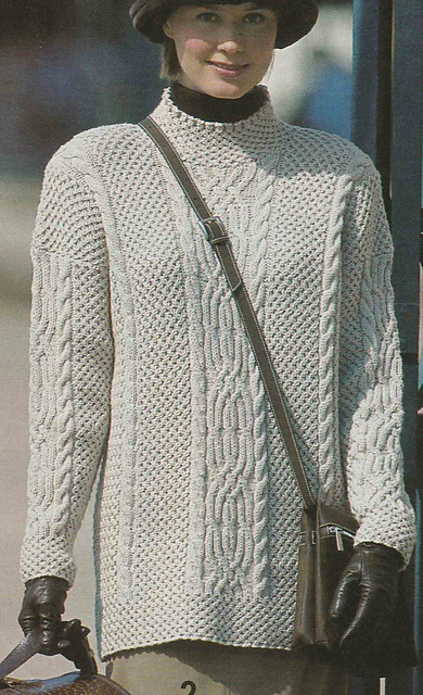 # 02 Patterned Sweater in Sand