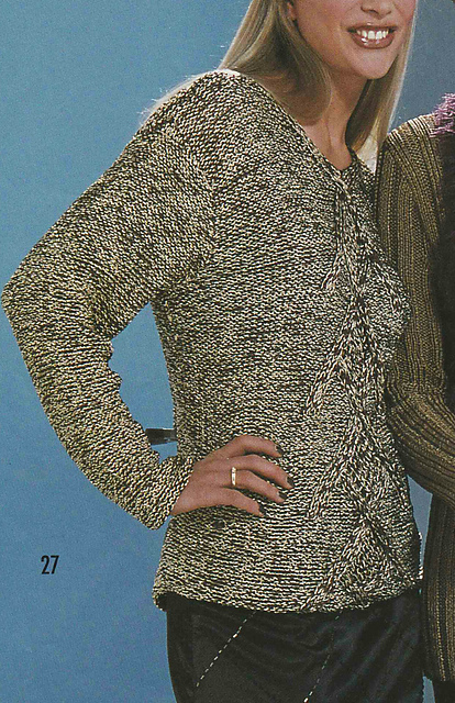# 27 Pull en lurex à losanges