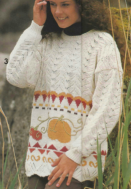 # 03 Jacquard Sweater with Pumpkin