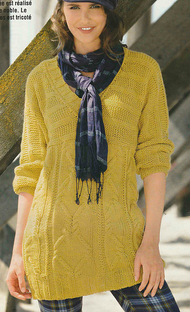 # 01 Pull jaune en cachemire