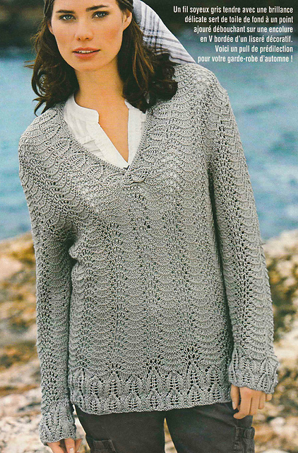 # 09 Pull en points ajourés