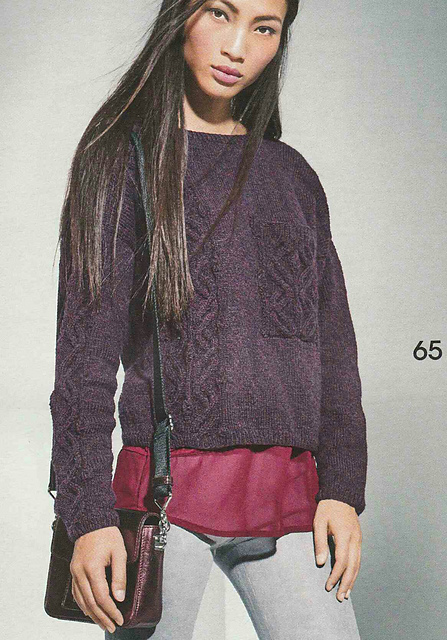 # 65 Pull boxy avec torsade