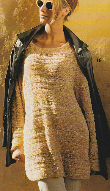 # 16 Pull chenille et ruban