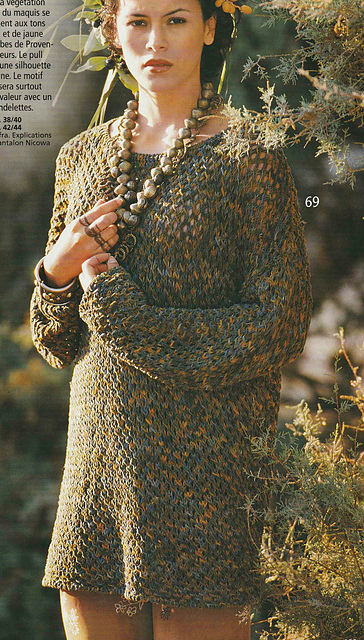 # 69 Pull ajouré en fil ombré