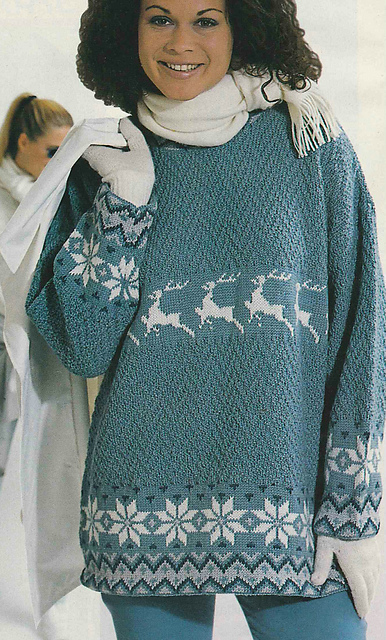 # 03 Pull avec étoiles et cerfs