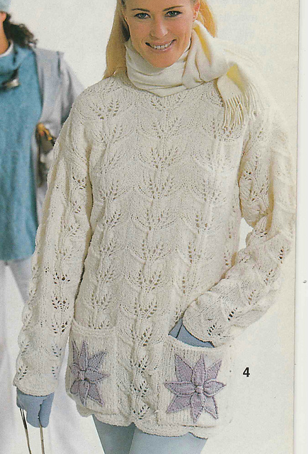 # 04 Pull blanc avec poches