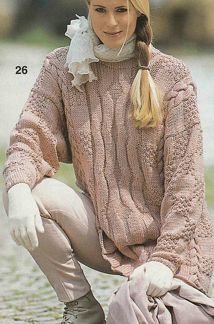 # 26 Pull couleur bois de rose