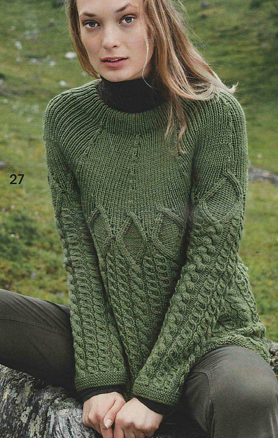 # 27 Pull avec patte côtelée