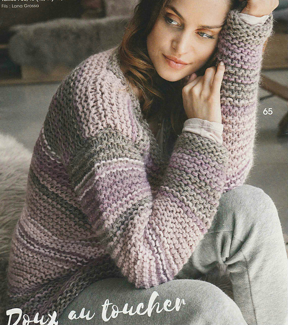 # 64 Pull rayé