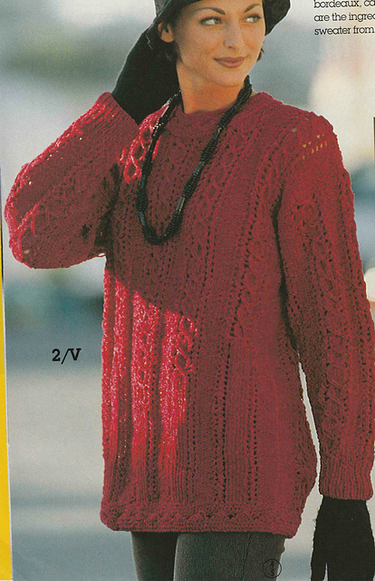 # 02 Red Chenille Sweater