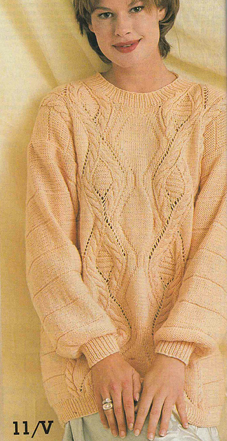 # 11 Patterned Sweater in Salmon