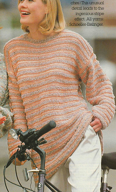 # 15 Striped Sweater in Salmon