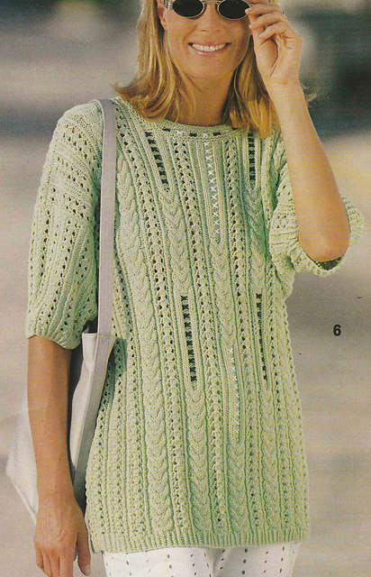 # 06 Lace Sweater in Mint
