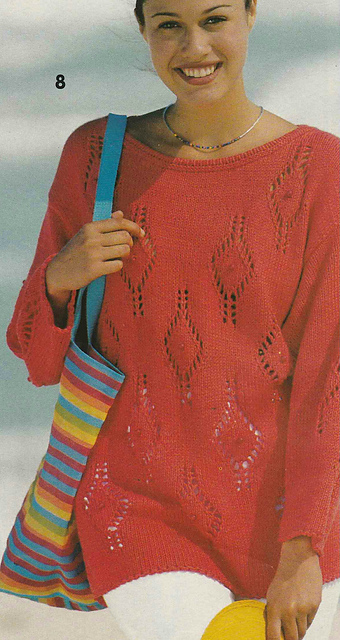 # 08 Sweater with Diamond Motifs