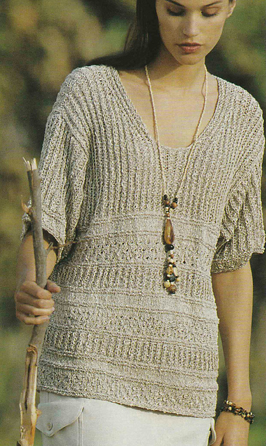# 20 Stone Grey Sweater with Short Sleeves