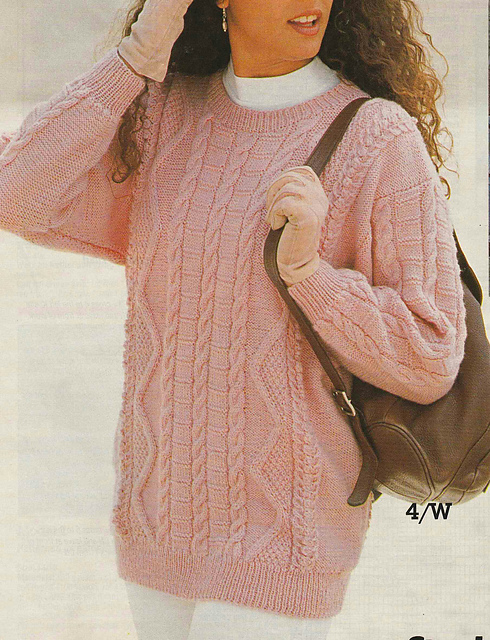 # 04 Patterned Sweater in Pink