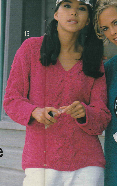 # 16 Chenille Sweater in Pink