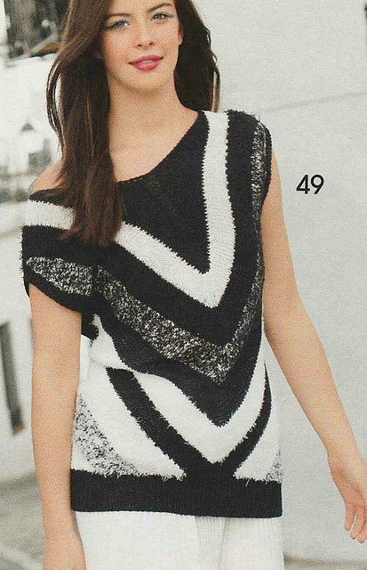 # 49 Pull noir et blanc