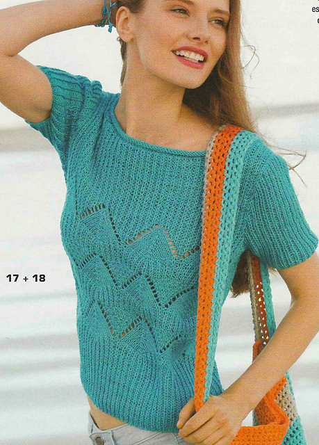 # 17 Pull en turquoise